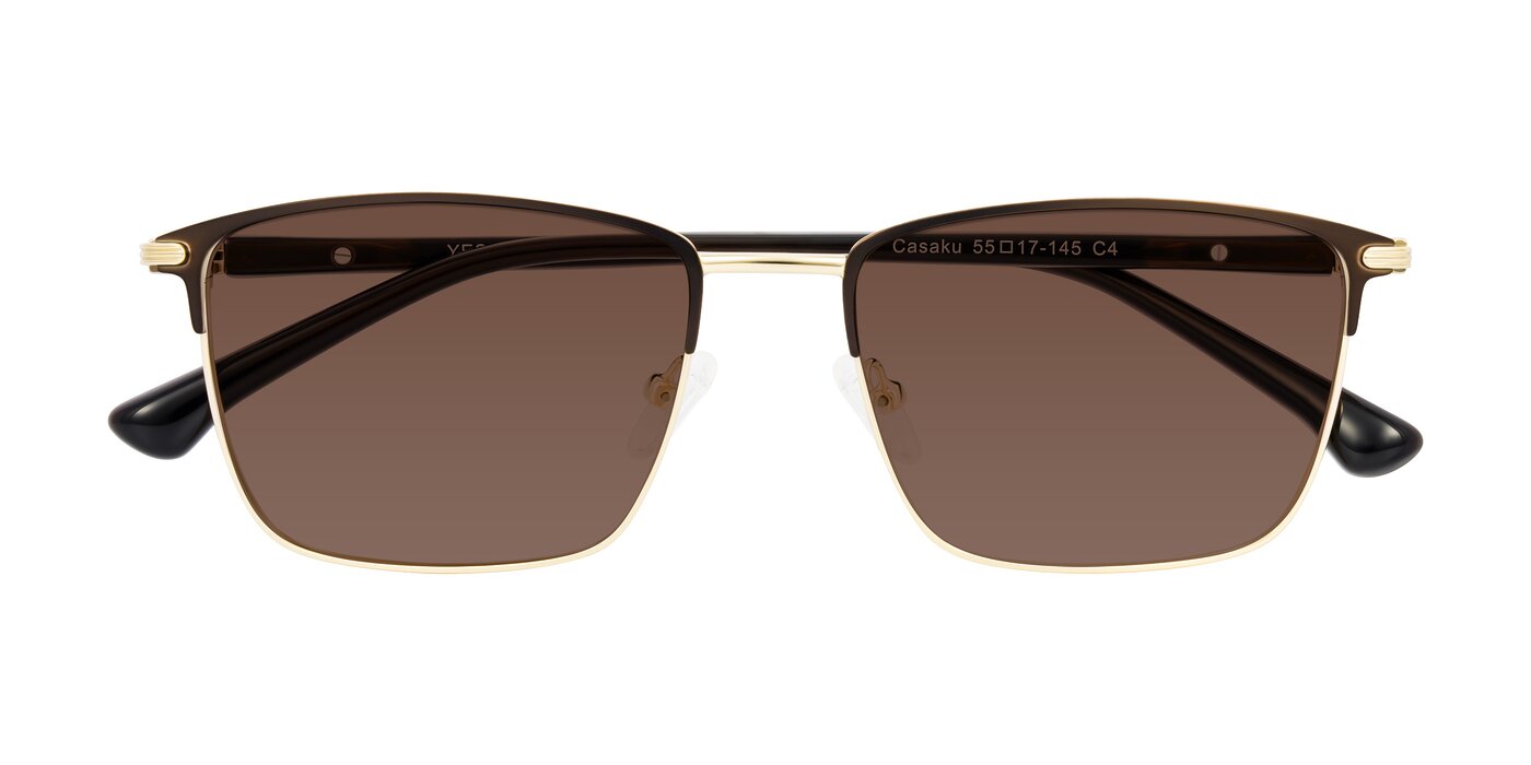 Casaku - Coffee/Gold Tinted Sunglasses