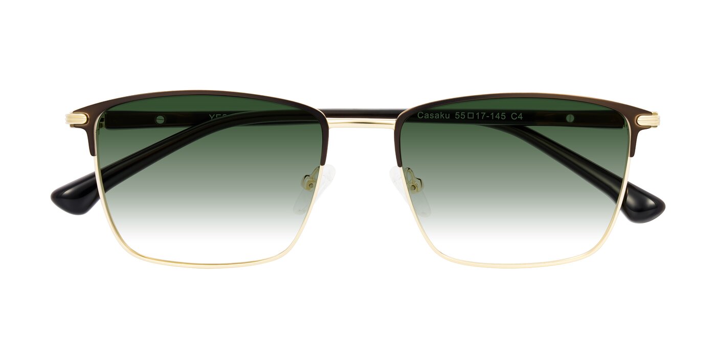 Casaku - Coffee/Gold Gradient Sunglasses