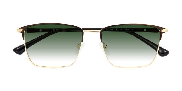 Front of Casaku in Coffee/Gold