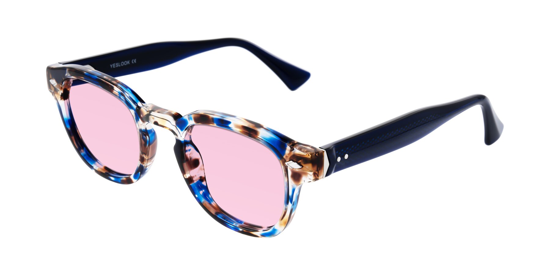 Angle of Sunny in Jellyfish Tortoise with Light Pink Tinted Lenses