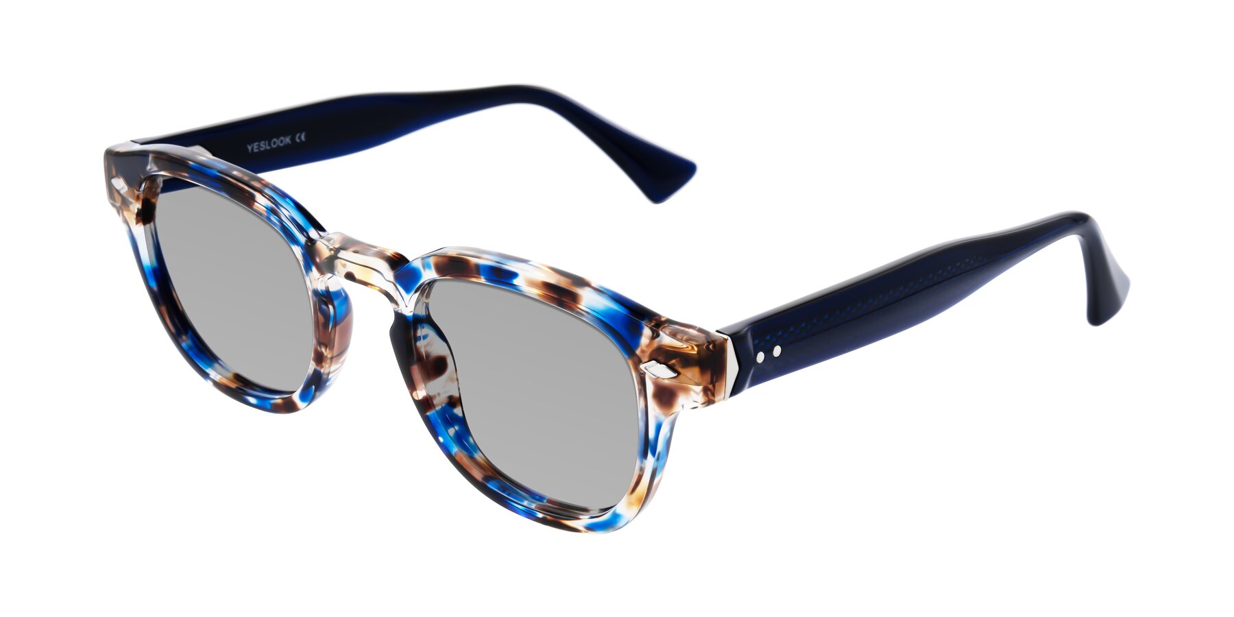 Angle of Sunny in Jellyfish Tortoise with Light Gray Tinted Lenses
