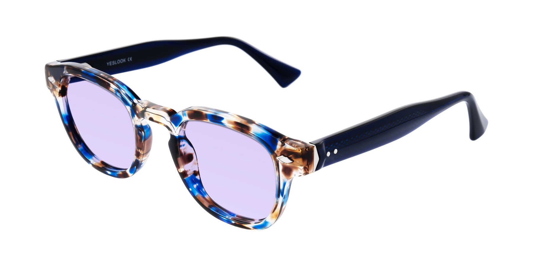 Angle of Sunny in Jellyfish Tortoise with Light Purple Tinted Lenses