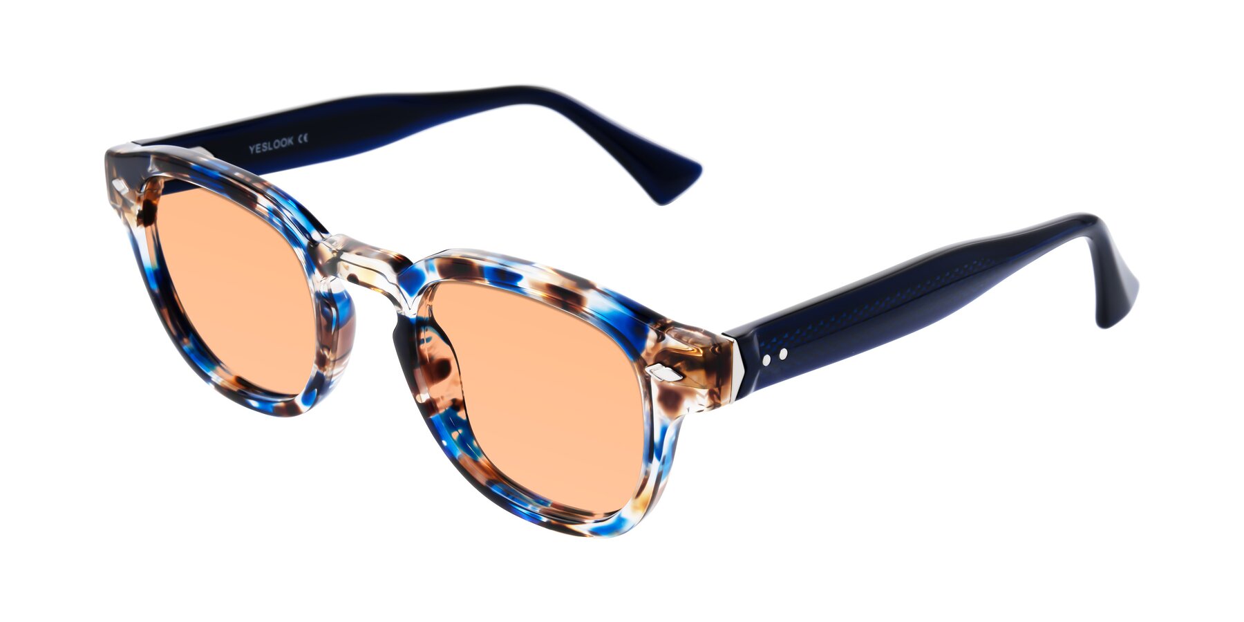 Angle of Sunny in Jellyfish Tortoise with Light Orange Tinted Lenses