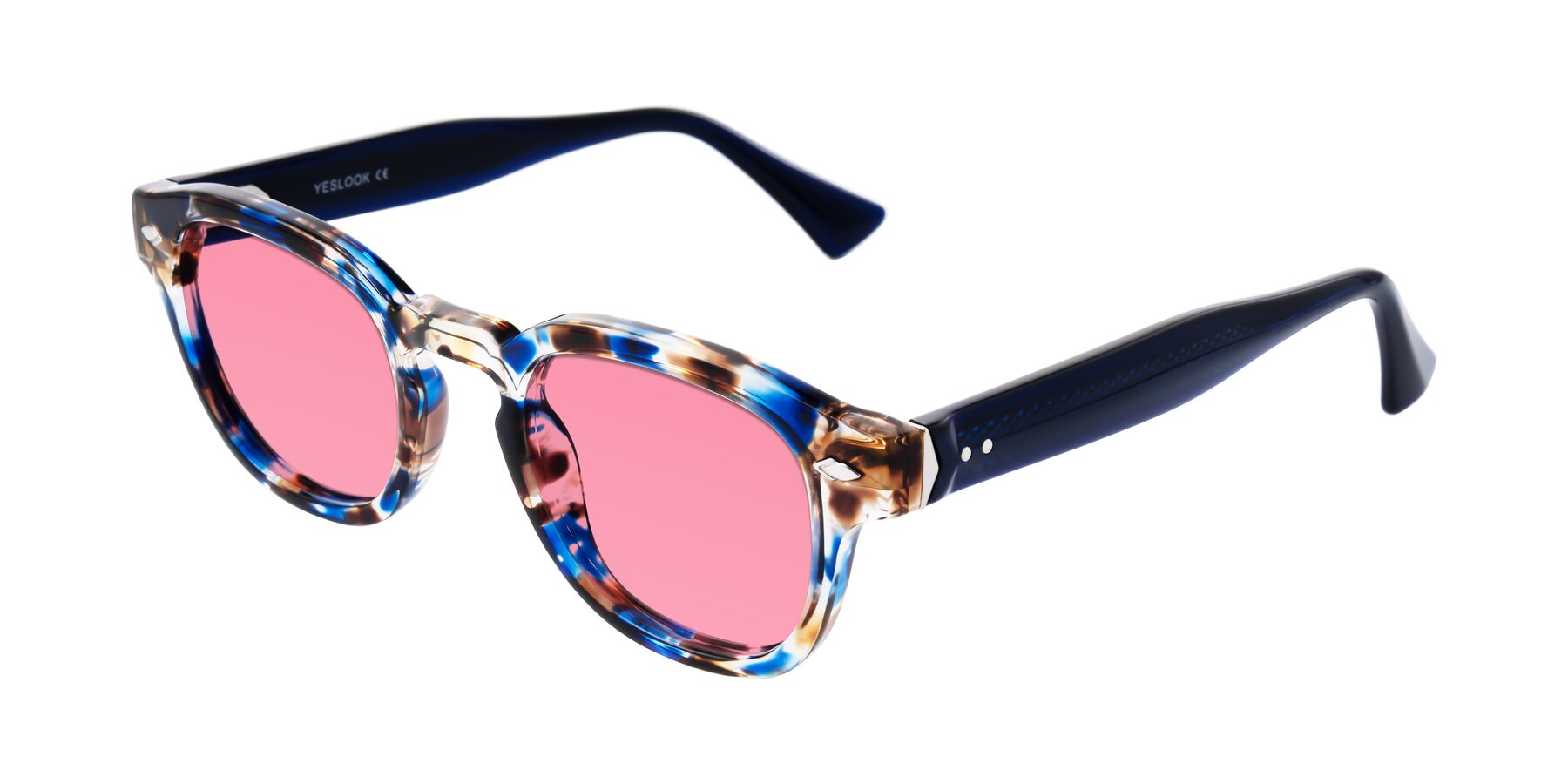 Angle of Sunny in Jellyfish Tortoise with Pink Tinted Lenses
