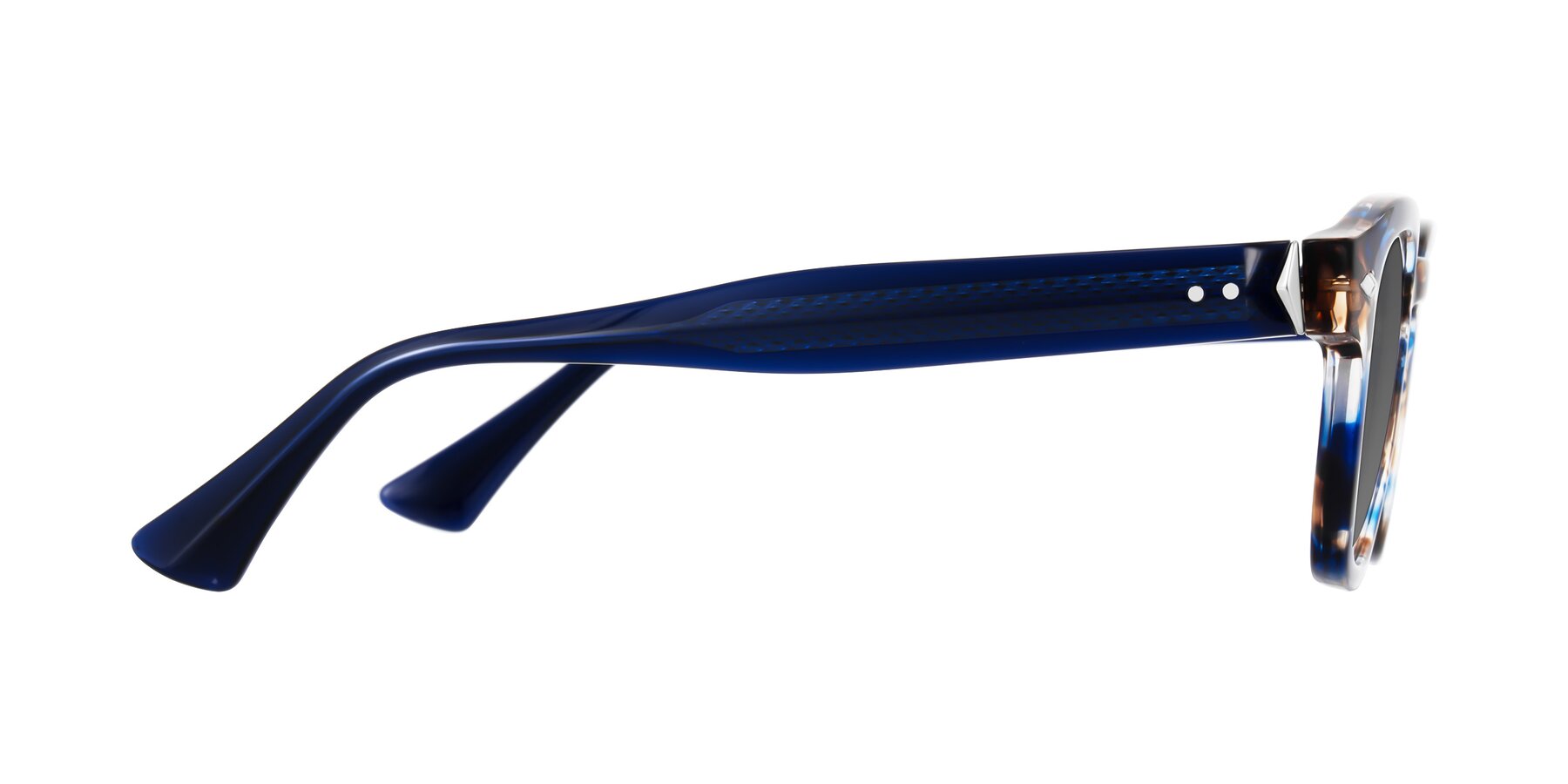 Side of Sunny in Jellyfish Tortoise with Medium Gray Tinted Lenses