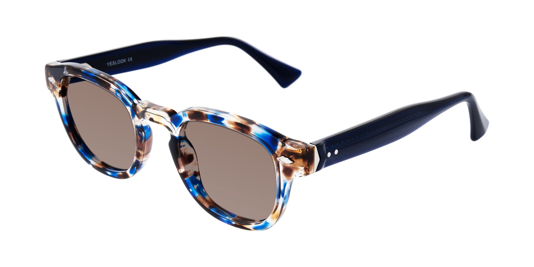Angle of Sunny in Jellyfish Tortoise with Medium Brown Tinted Lenses