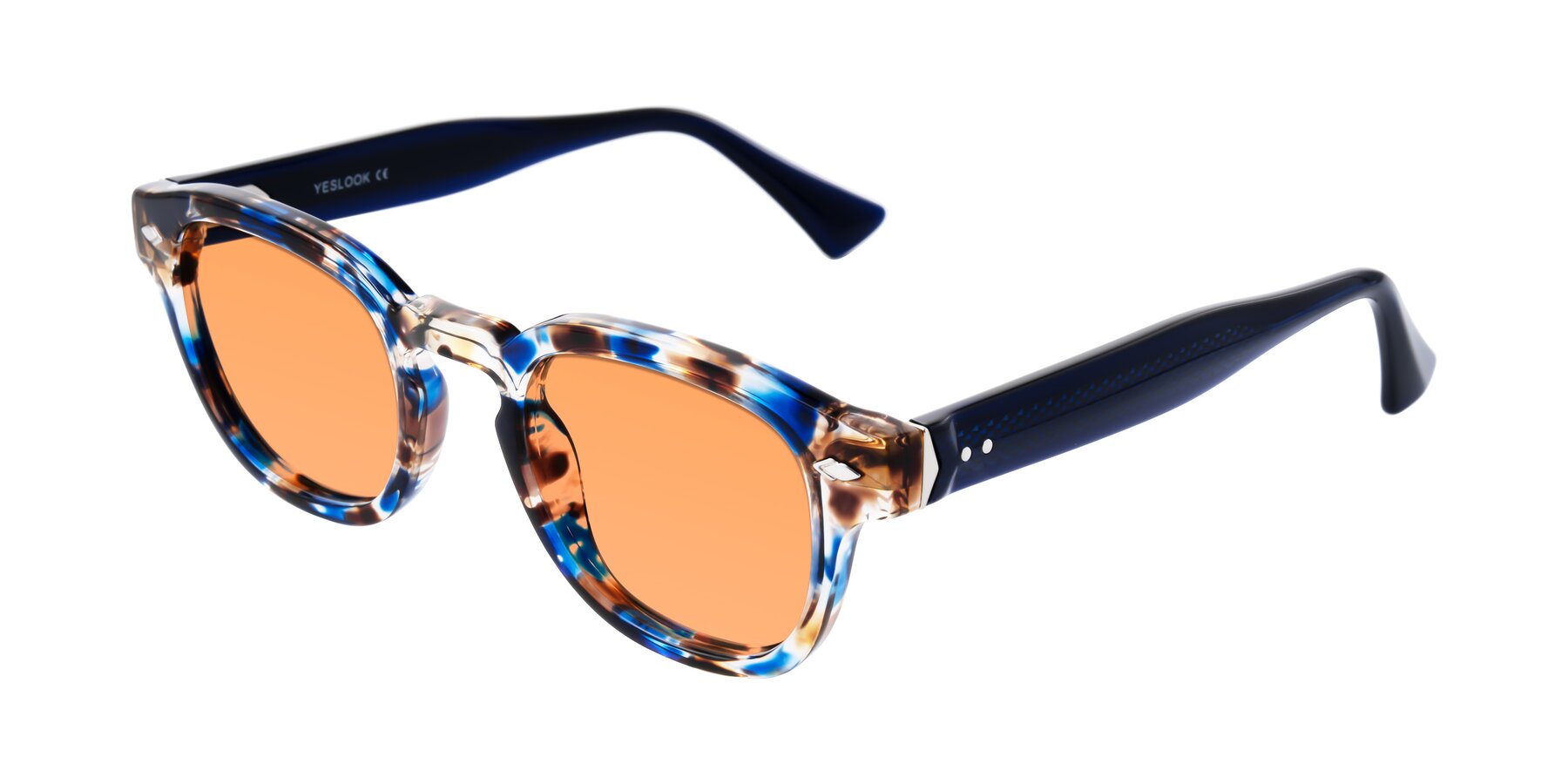 Angle of Sunny in Jellyfish Tortoise with Medium Orange Tinted Lenses