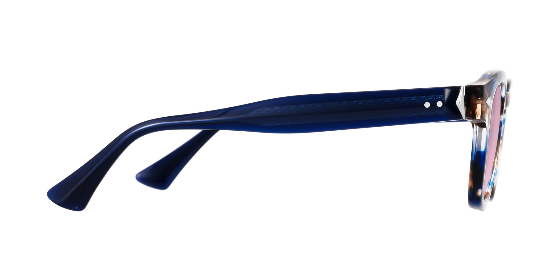 Side of Sunny in Jellyfish Tortoise with Light Wine Tinted Lenses