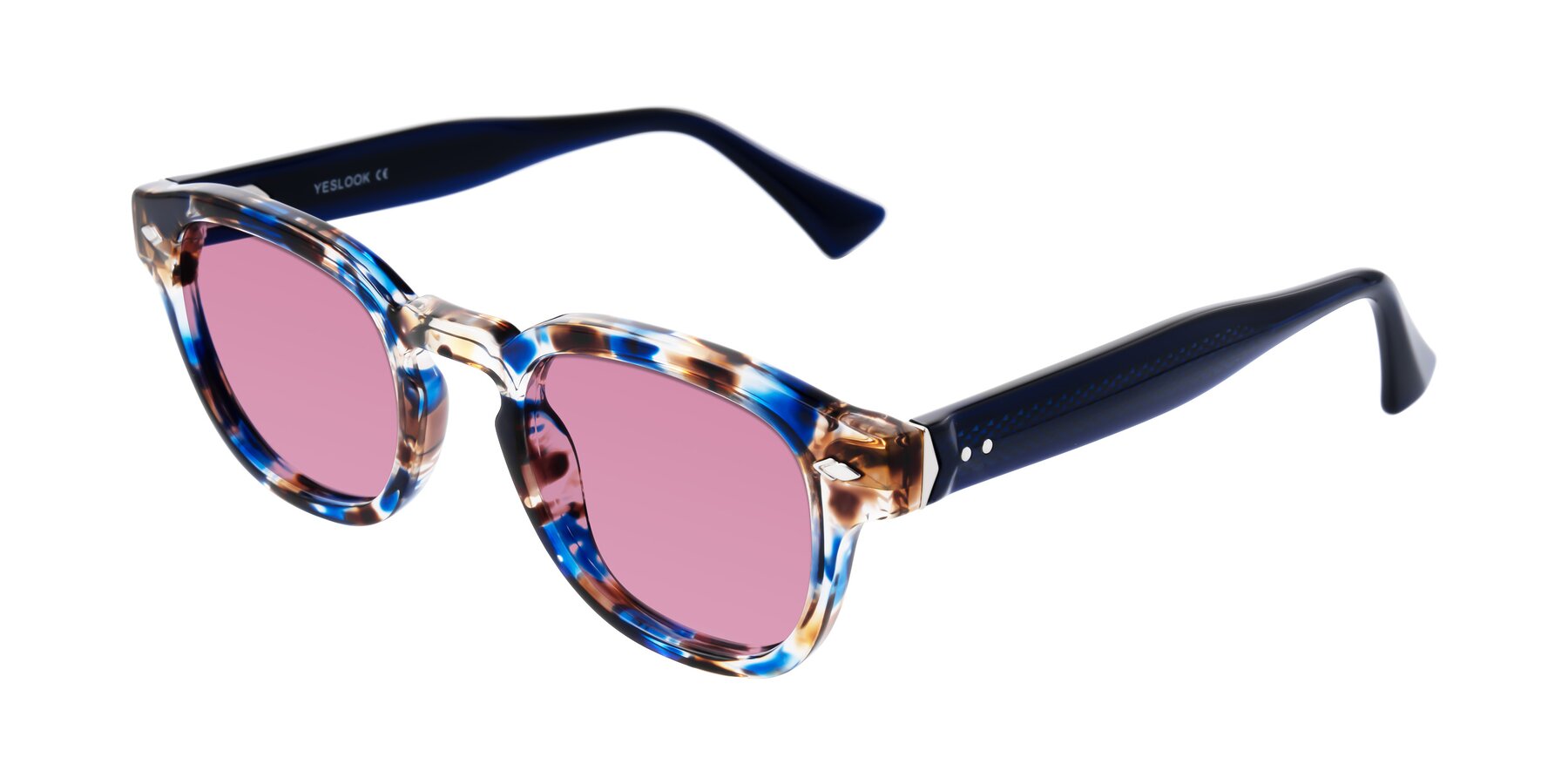 Angle of Sunny in Jellyfish Tortoise with Medium Wine Tinted Lenses