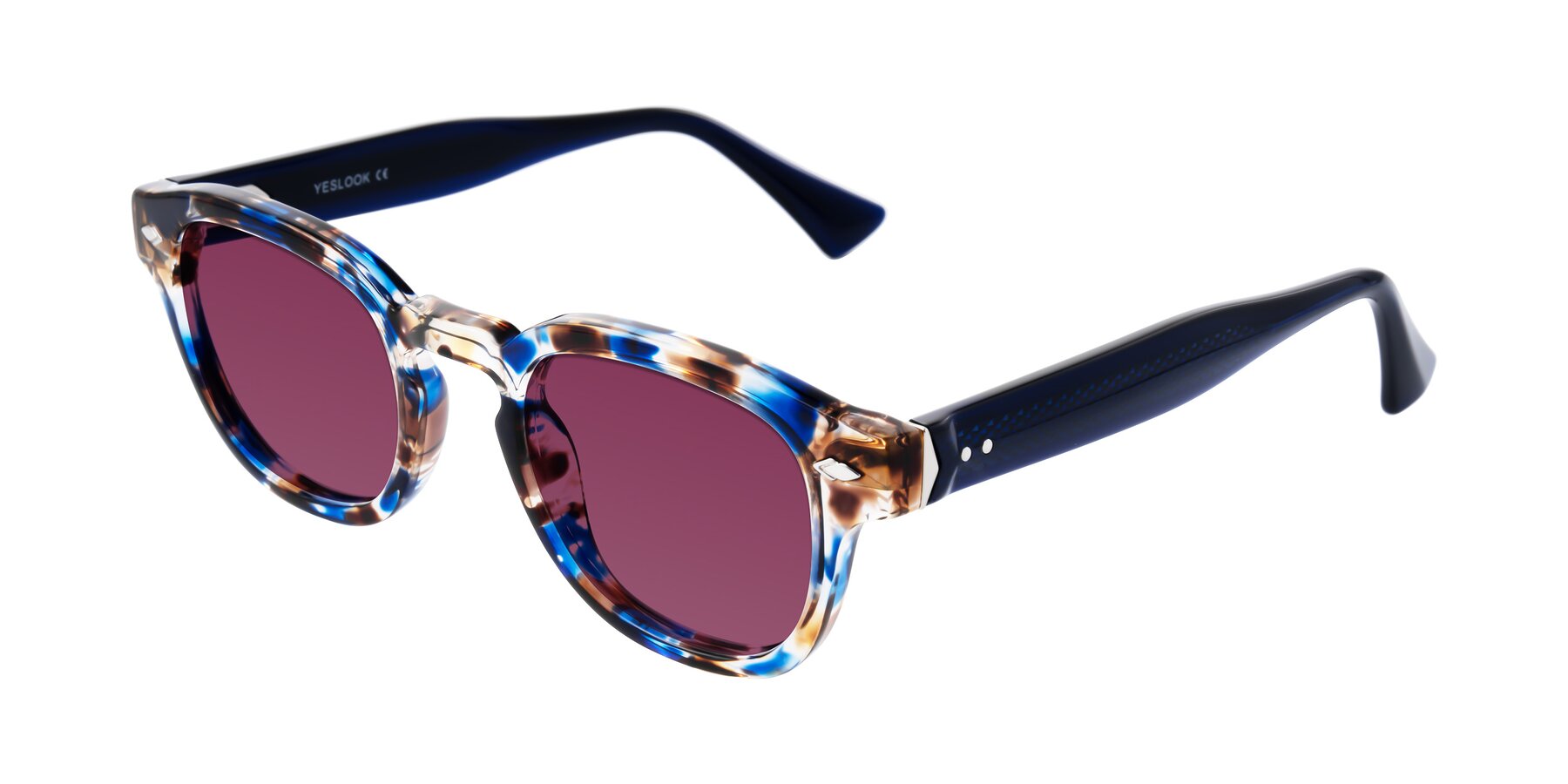 Angle of Sunny in Jellyfish Tortoise with Wine Tinted Lenses