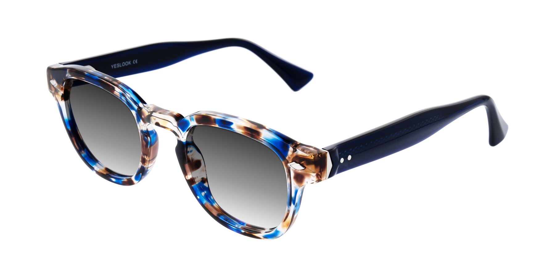 Angle of Sunny in Jellyfish Tortoise with Gray Gradient Lenses