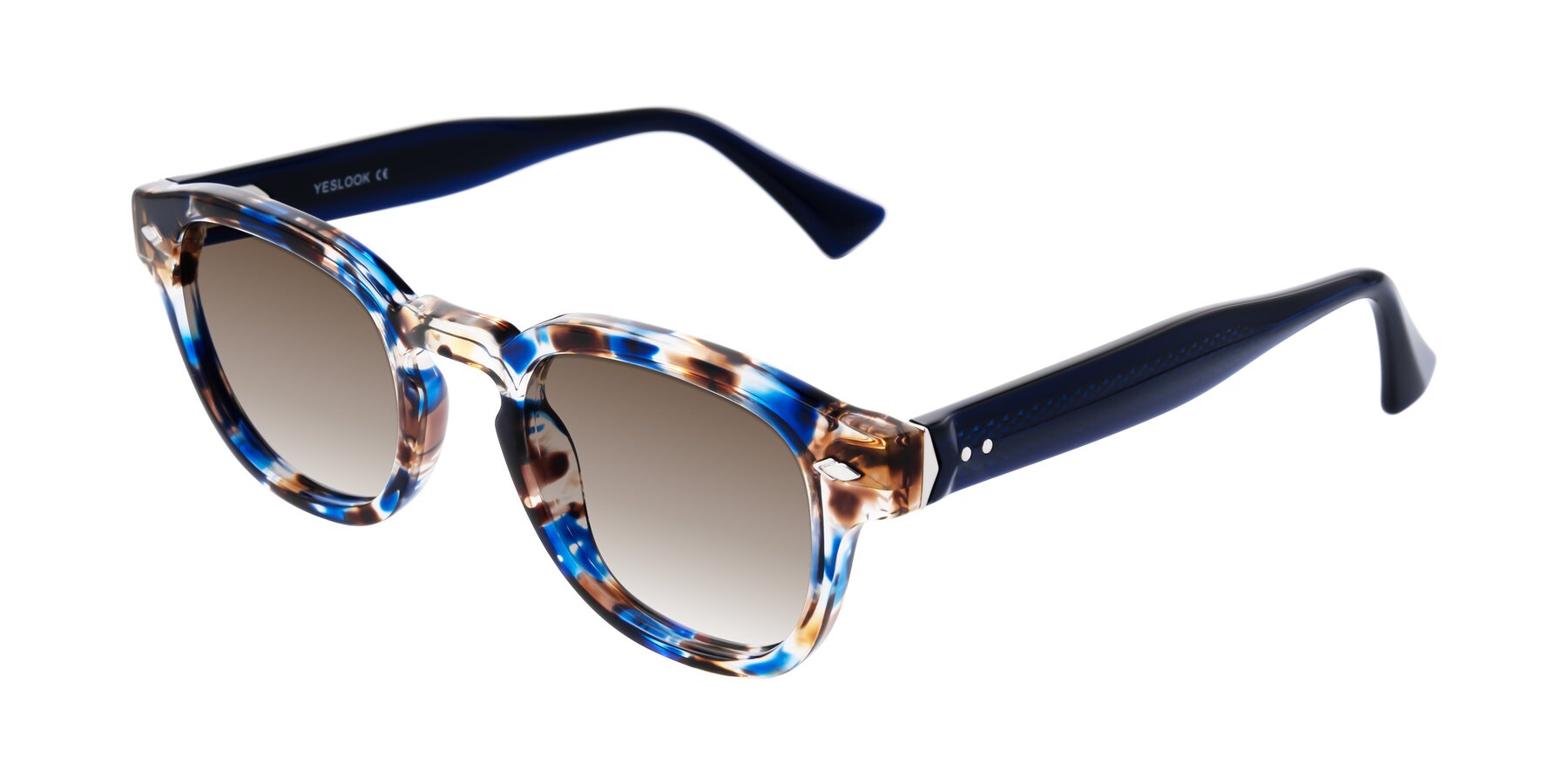 Angle of Sunny in Jellyfish Tortoise with Brown Gradient Lenses