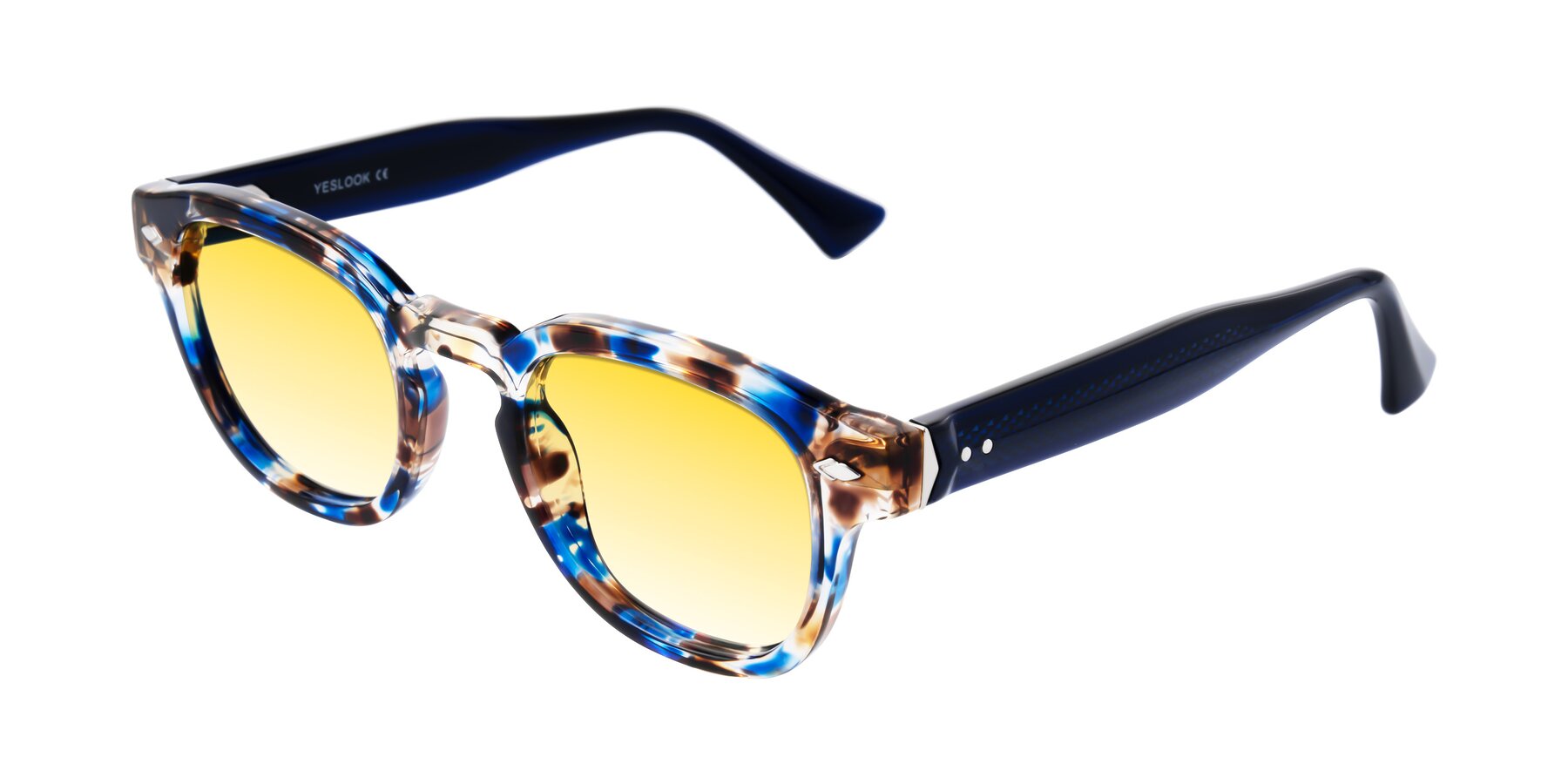 Angle of Sunny in Jellyfish Tortoise with Yellow Gradient Lenses