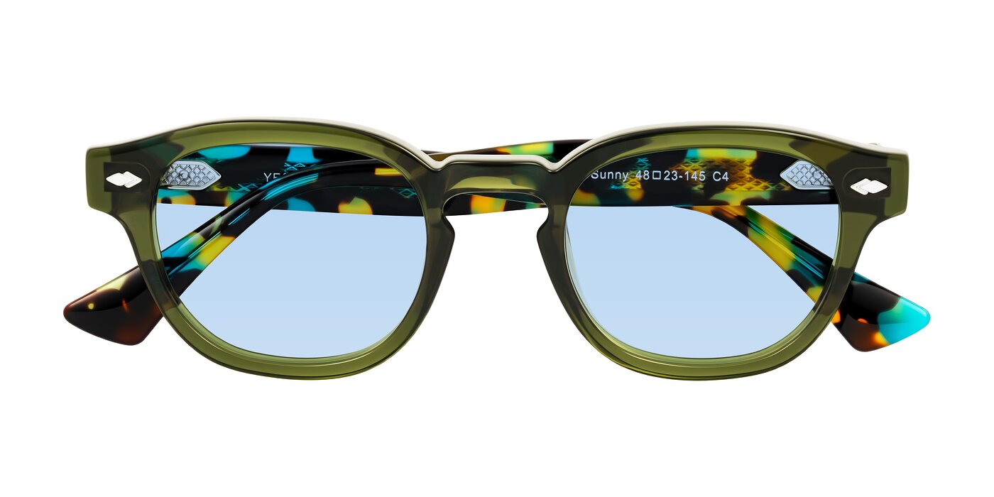 Sunny - Green Tinted Sunglasses