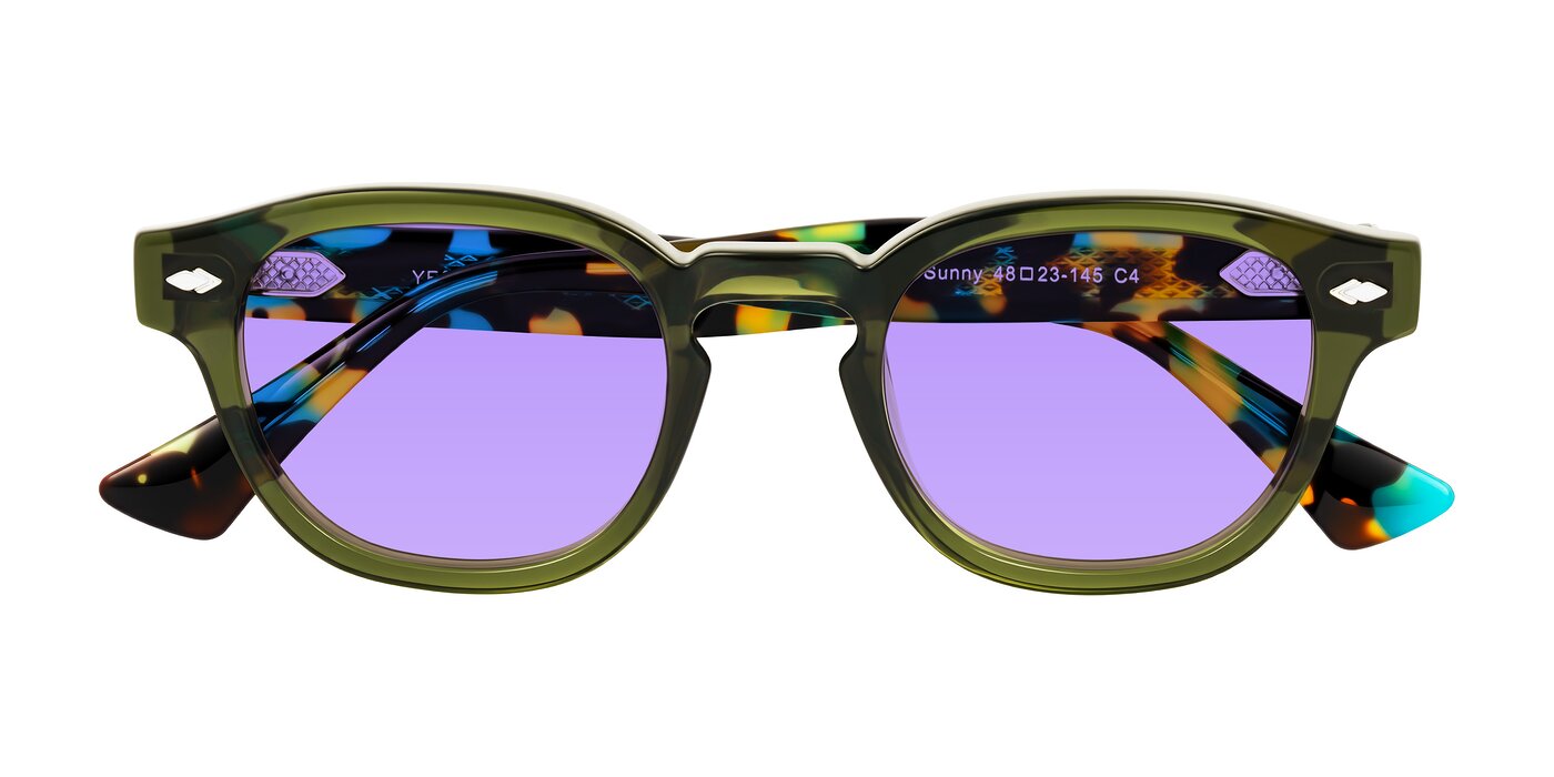 Sunny - Green Tinted Sunglasses