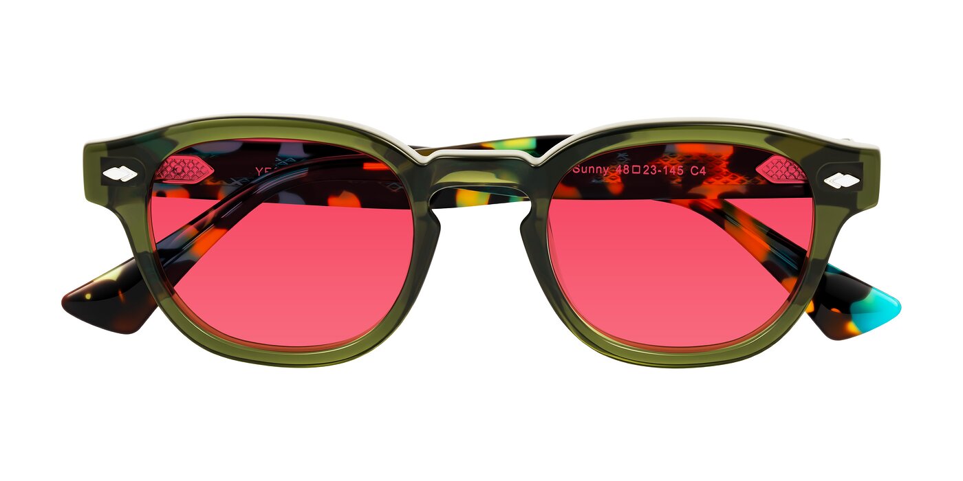 Sunny - Green Tinted Sunglasses