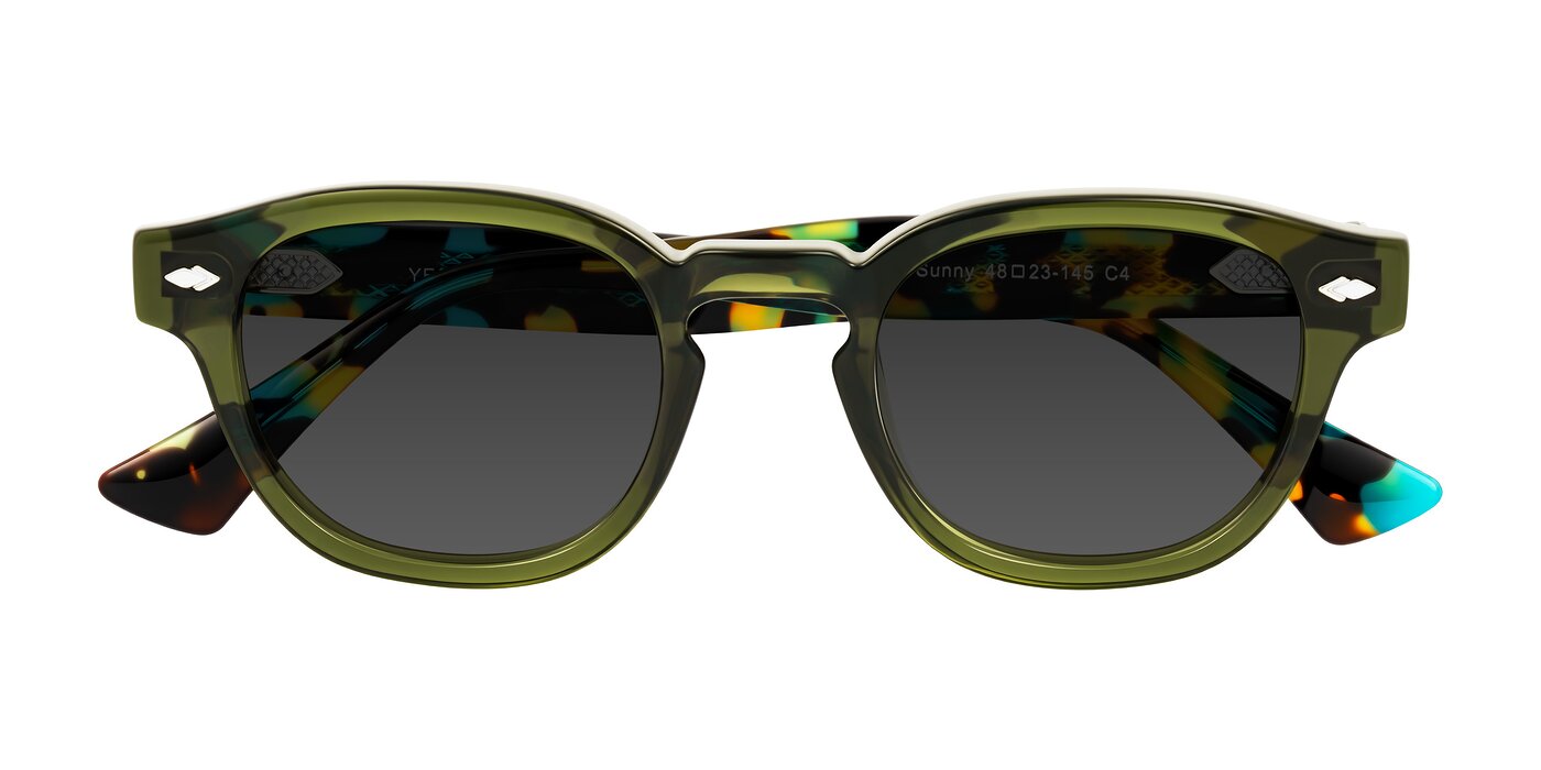 Sunny - Green Tinted Sunglasses