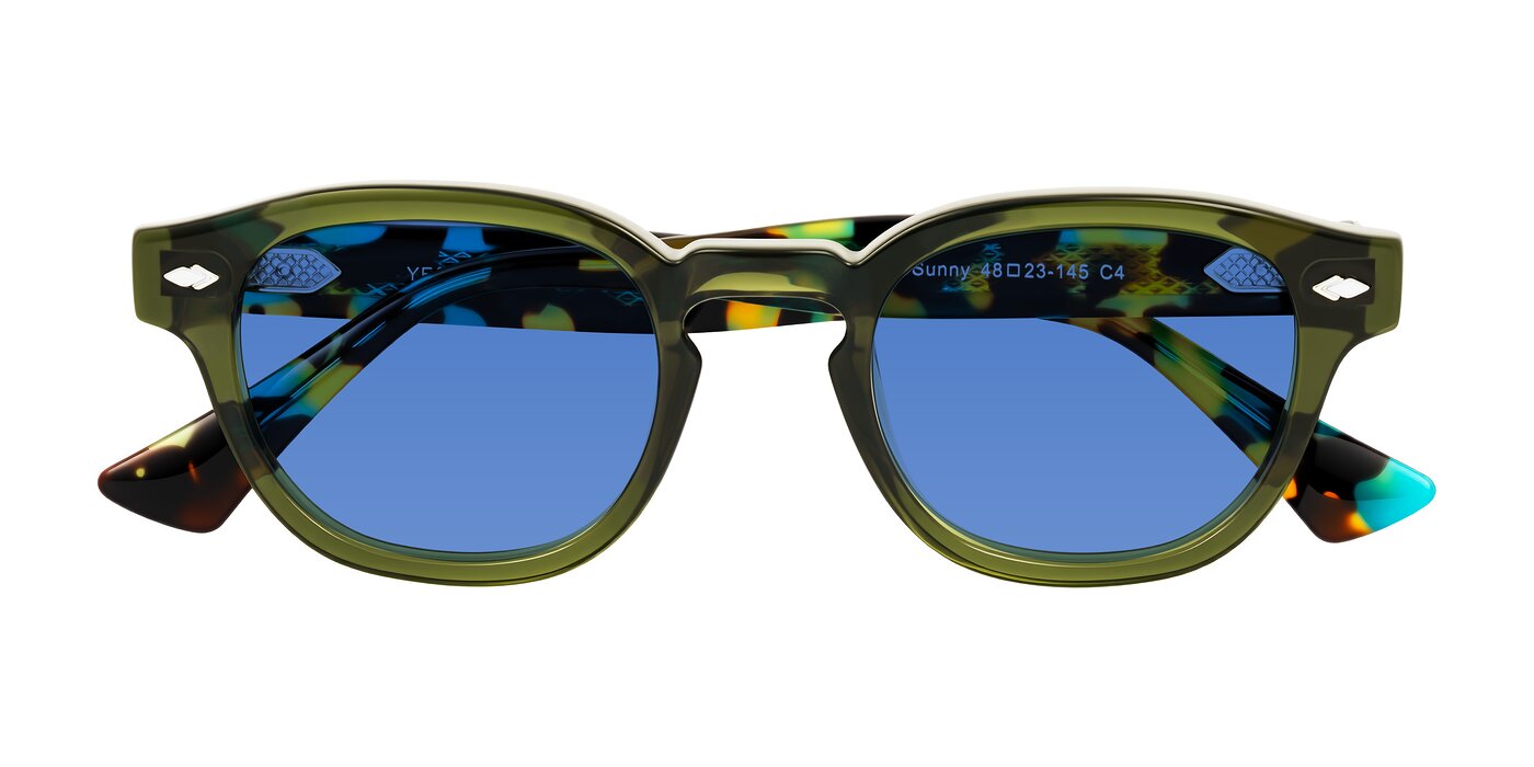 Sunny - Green Tinted Sunglasses