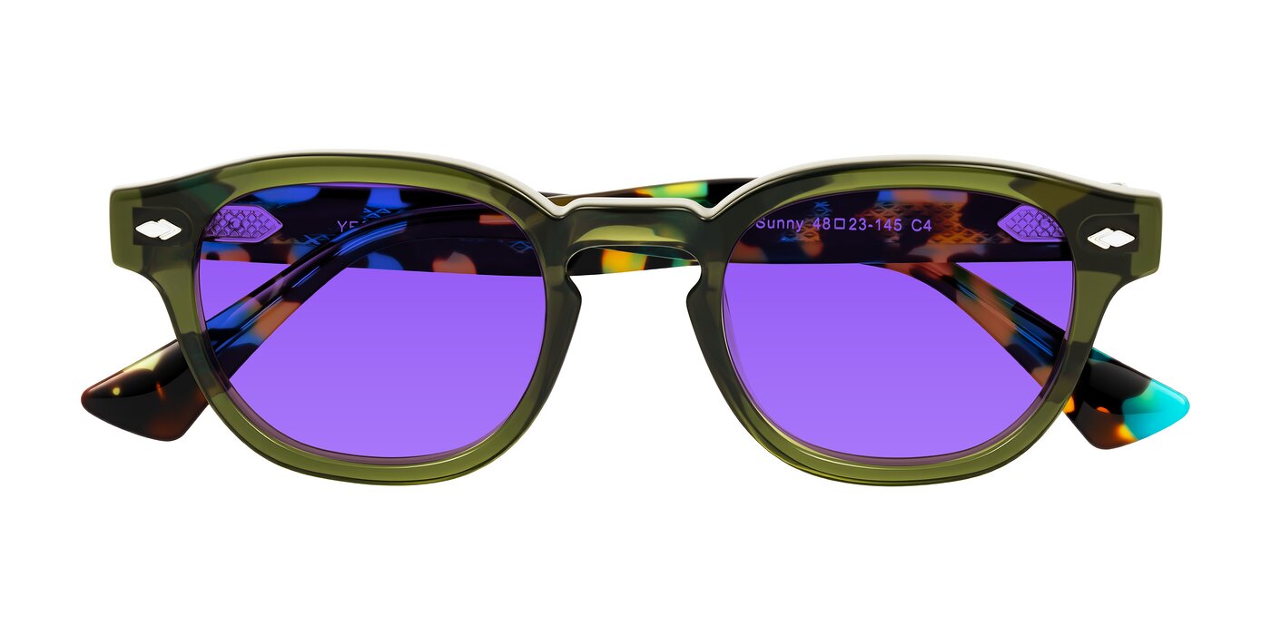 Sunny - Green Tinted Sunglasses