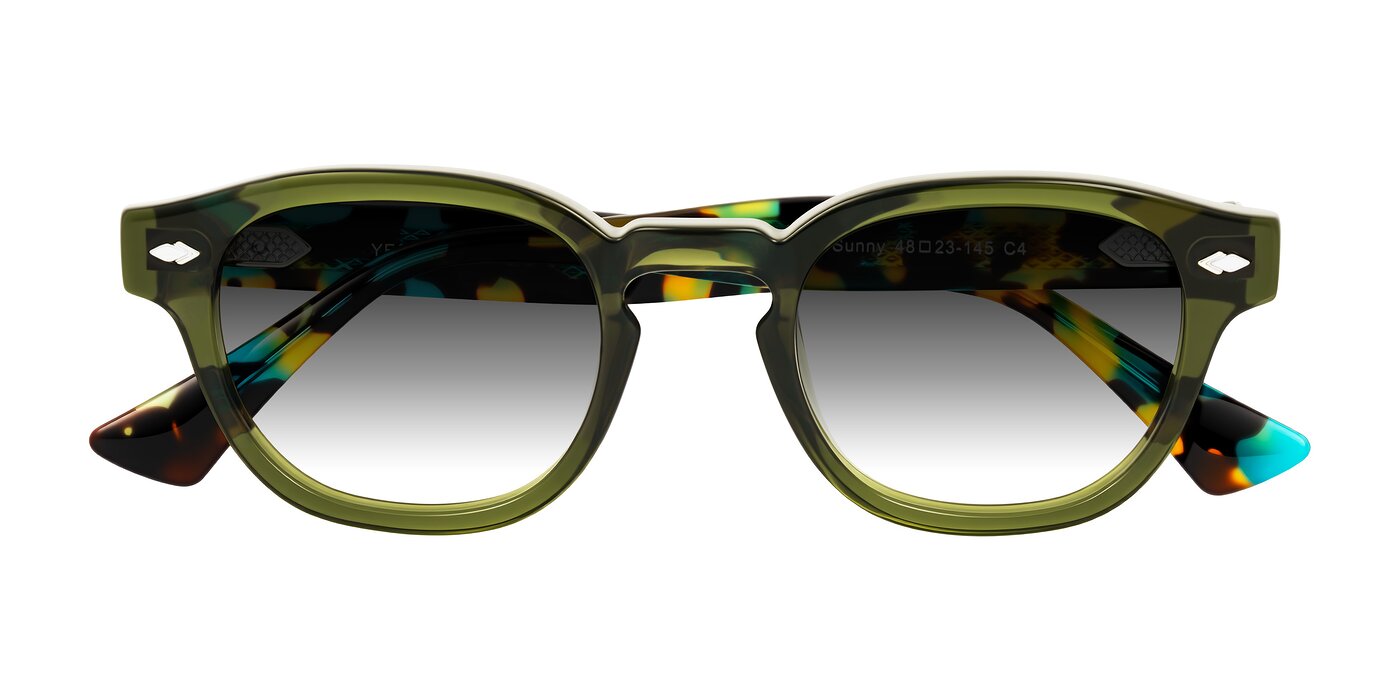 Sunny - Green Gradient Sunglasses