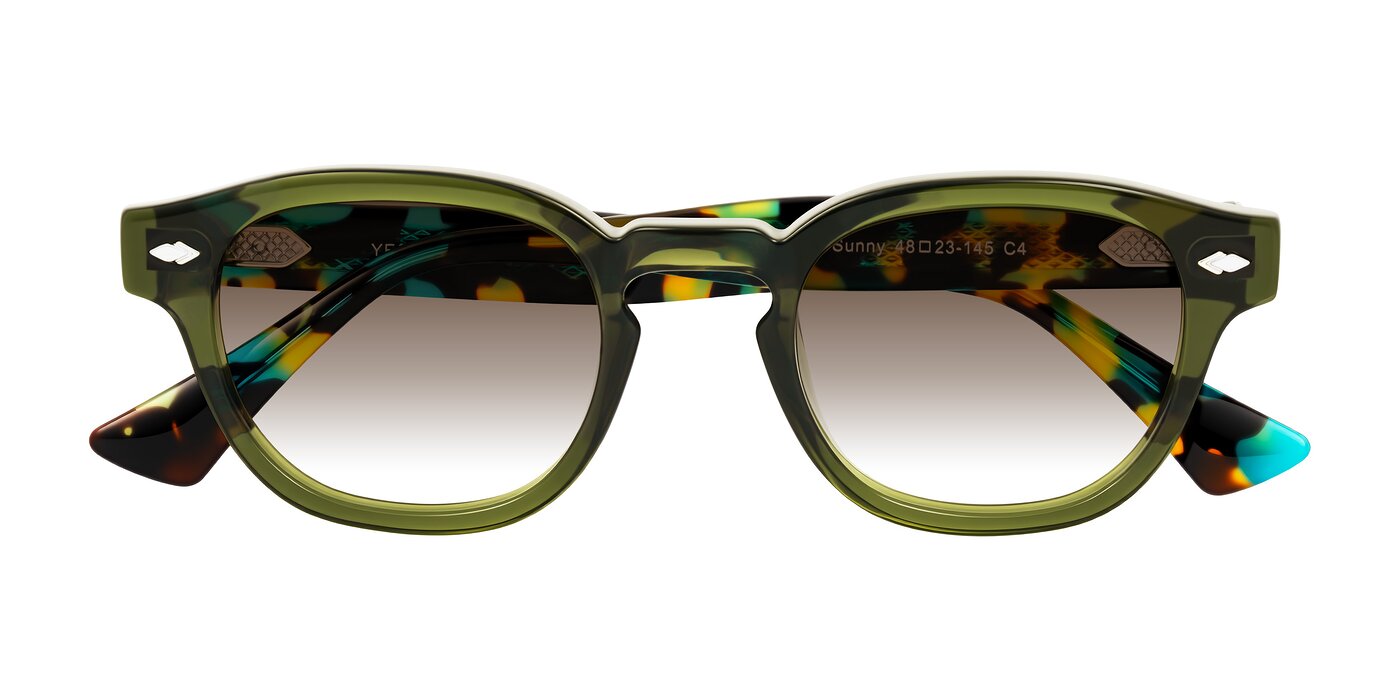 Sunny - Green Gradient Sunglasses