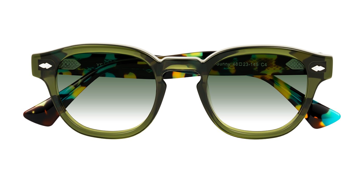 Sunny - Green Gradient Sunglasses