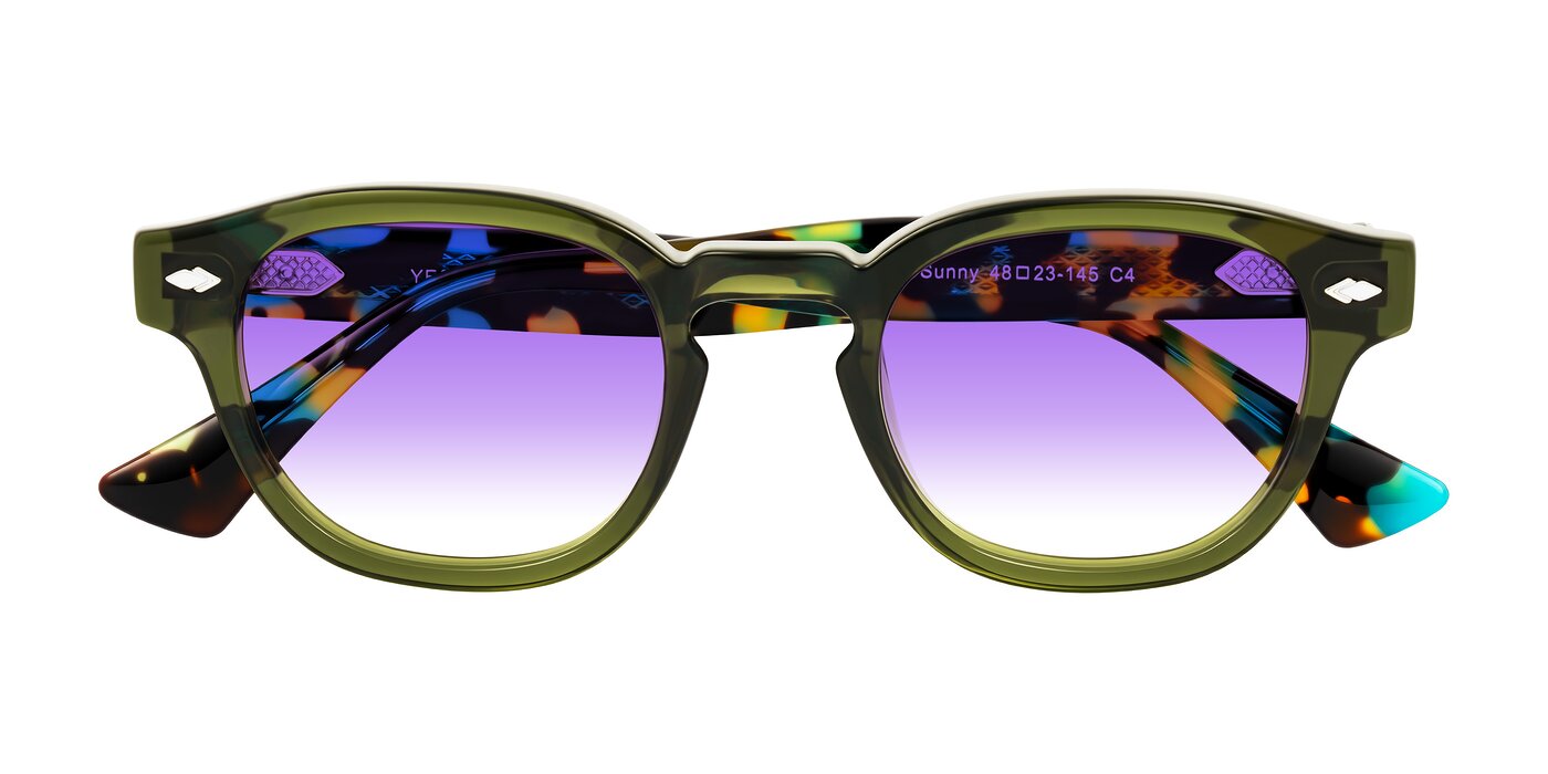 Sunny - Green Gradient Sunglasses