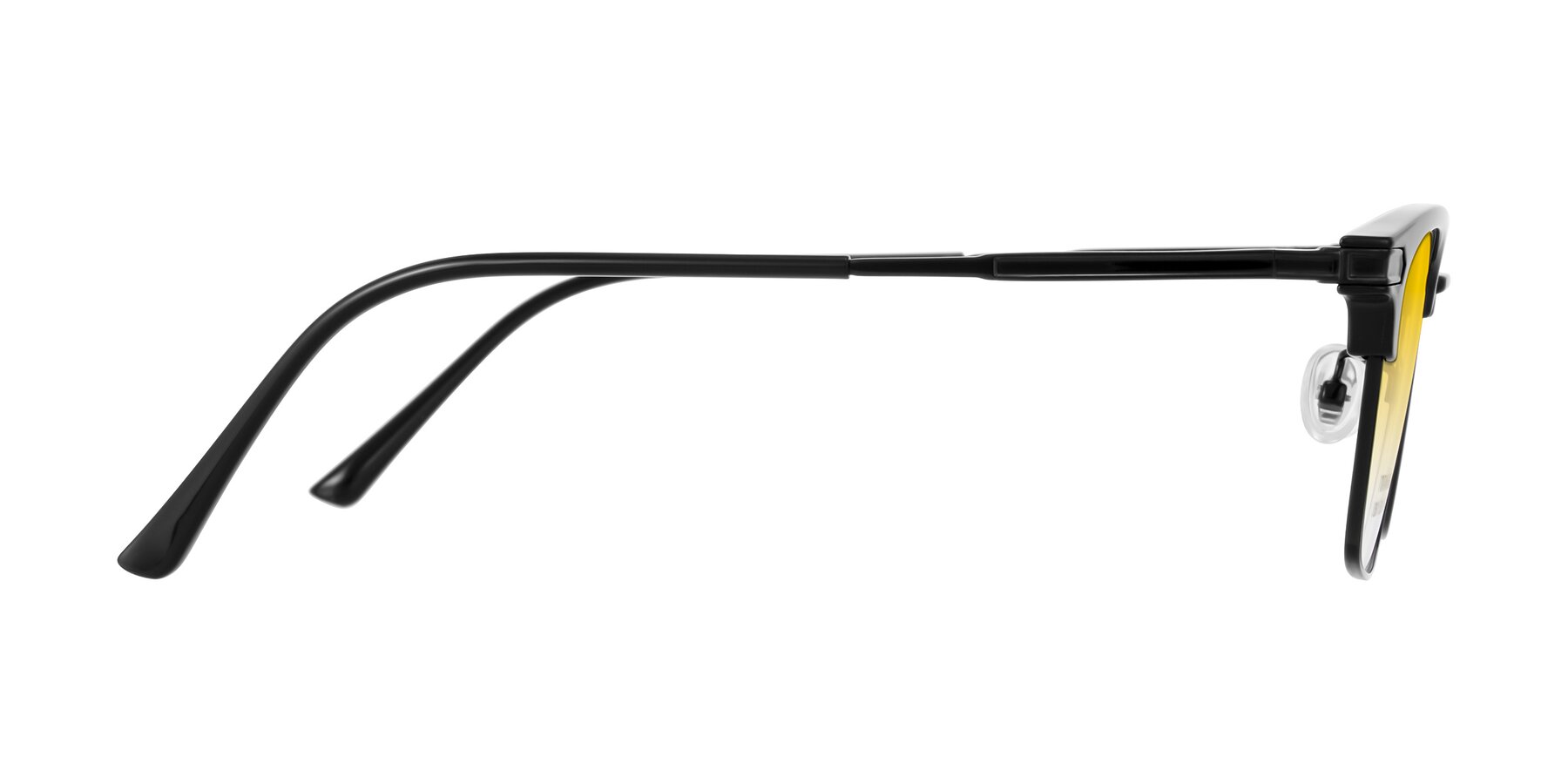 Side of Adsule in Black with Yellow Gradient Lenses
