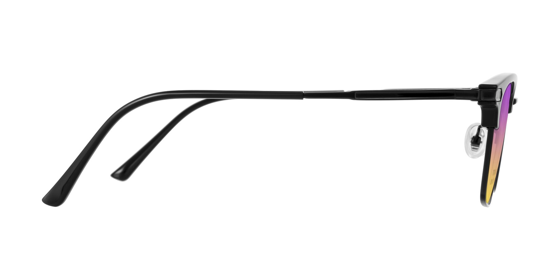 Side of Adsule in Black with Purple / Yellow Gradient Lenses