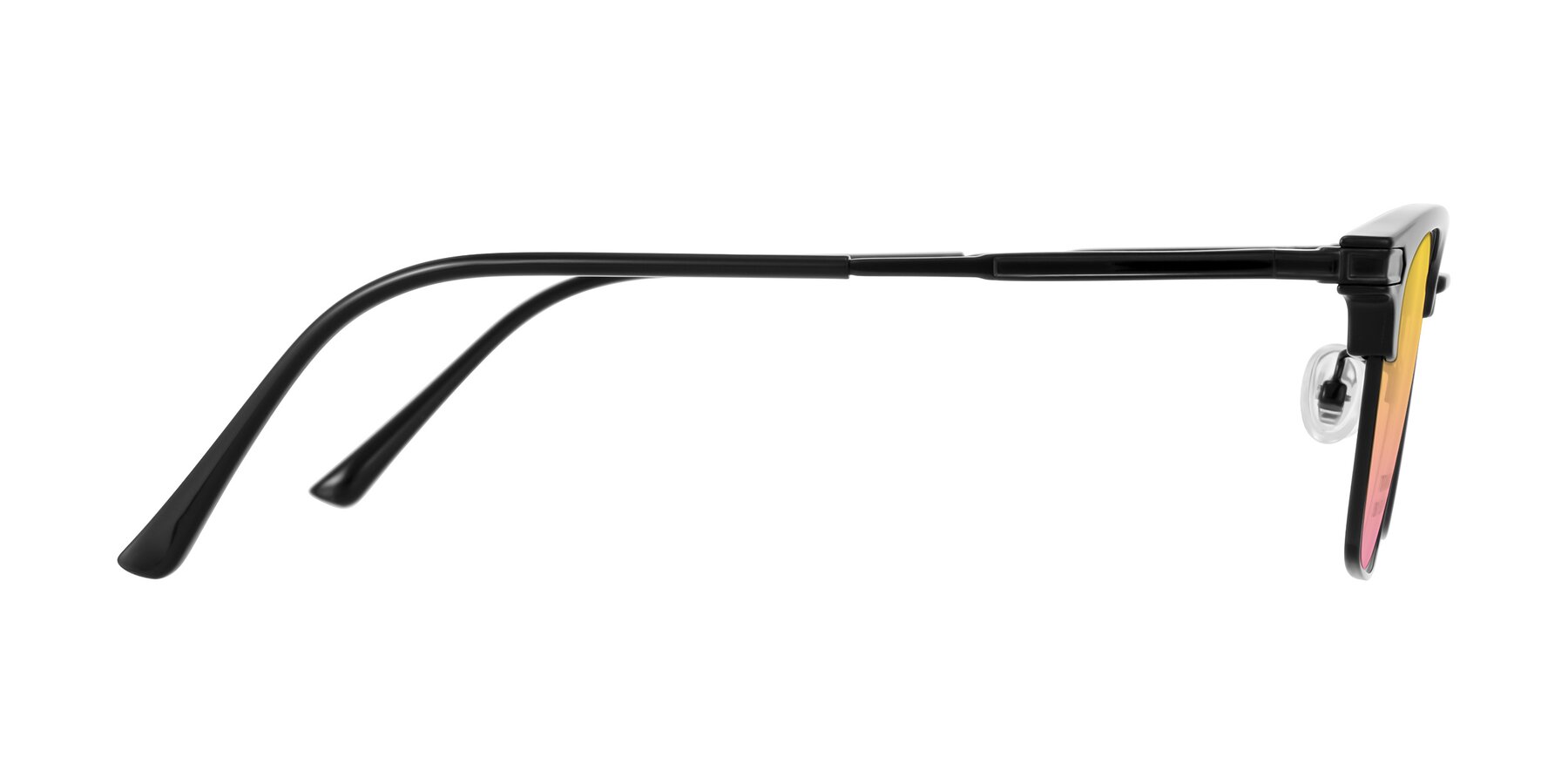 Side of Adsule in Black with Yellow / Pink Gradient Lenses