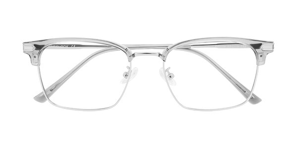 Front of Adsule in Clear Gray/Silver