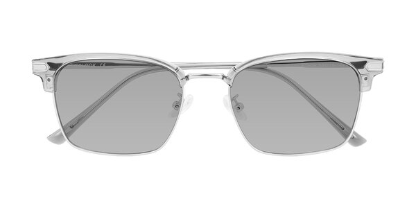 Front of Adsule in Clear Gray/Silver
