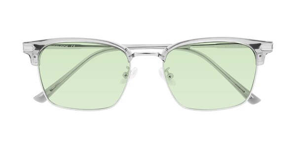 Front of Adsule in Clear Gray/Silver