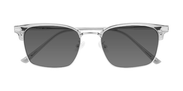 Front of Adsule in Clear Gray/Silver