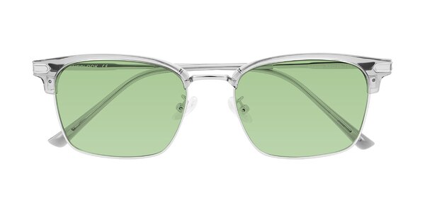 Front of Adsule in Clear Gray/Silver