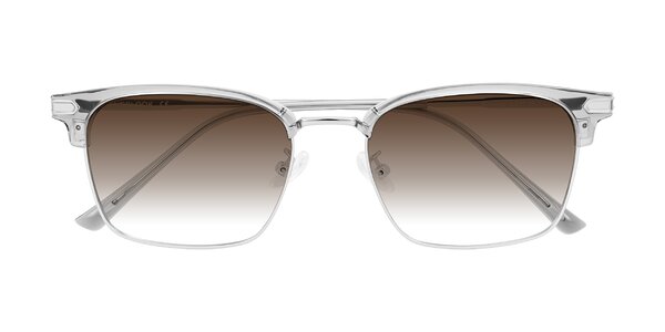 Front of Adsule in Clear Gray/Silver