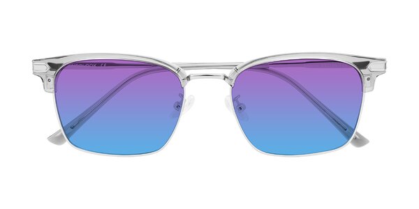 Front of Adsule in Clear Gray/Silver