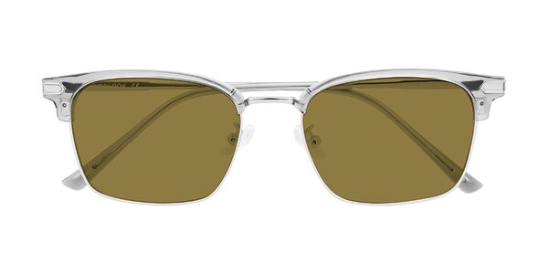 Front of Adsule in Clear Gray/Silver