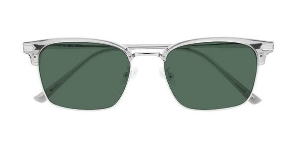 Front of Adsule in Clear Gray/Silver