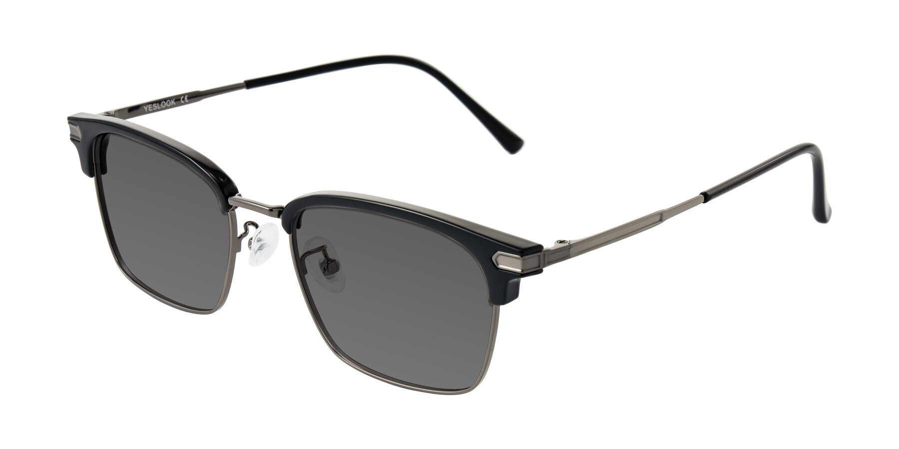 Angle of Adsule in Black/Gunmetal with Medium Gray Tinted Lenses