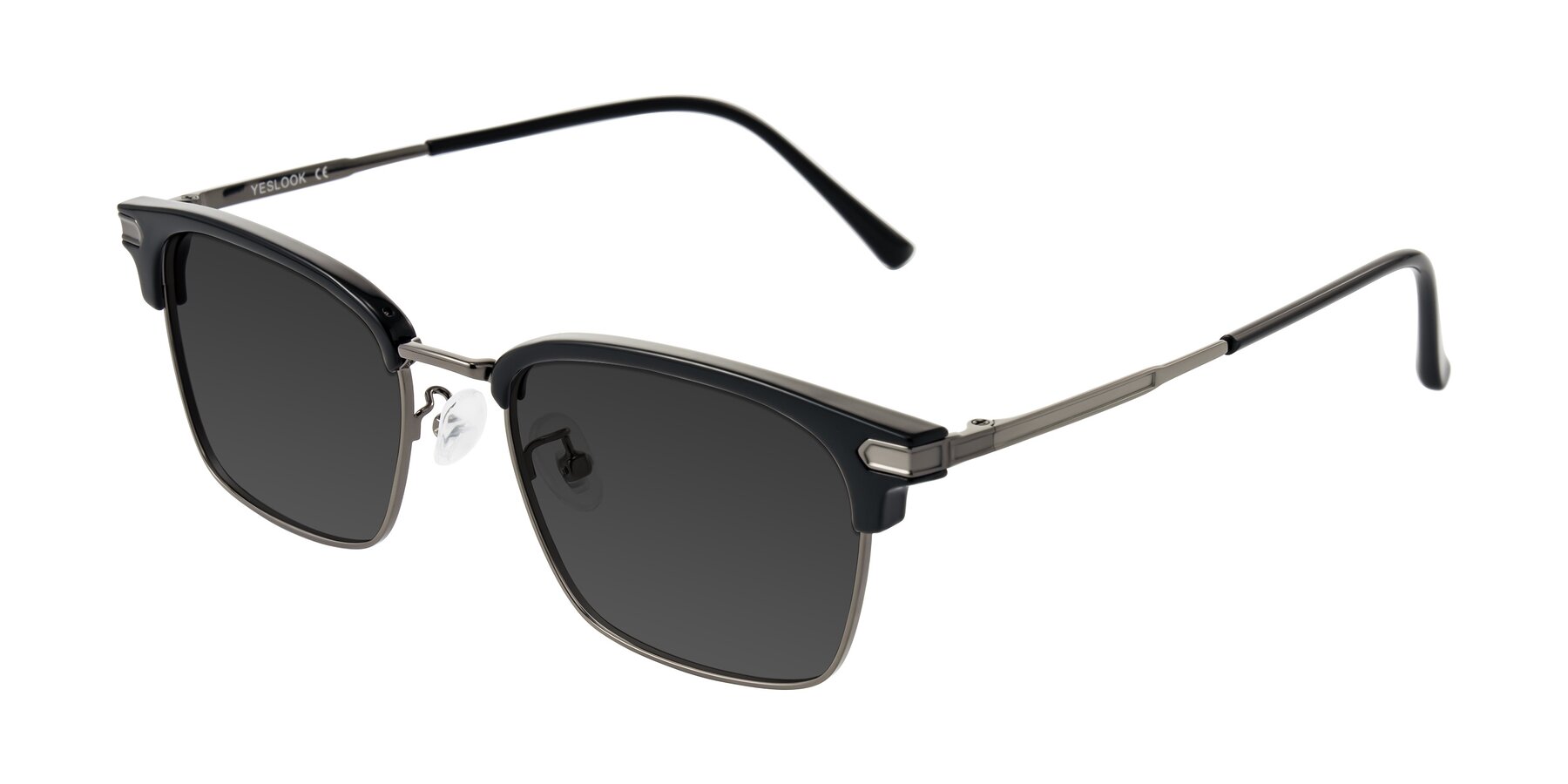 Angle of Adsule in Black/Gunmetal with Gray Tinted Lenses