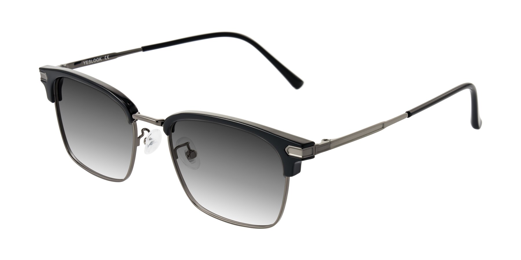 Angle of Adsule in Black/Gunmetal with Gray Gradient Lenses