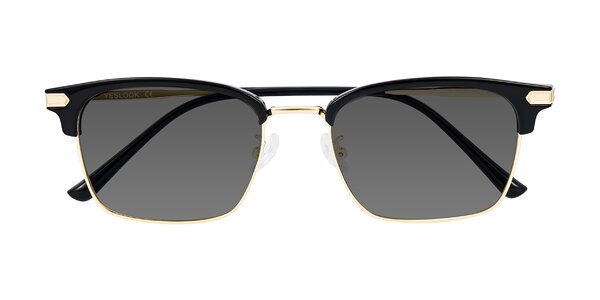 Front of Adsule in Black/Gold