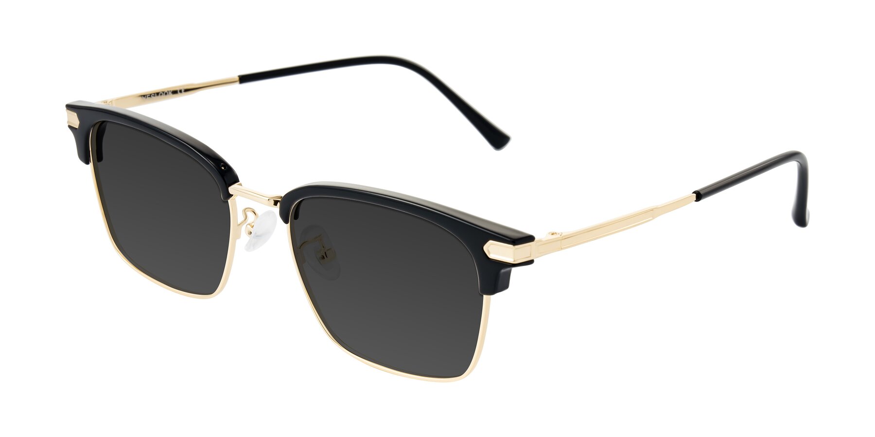 Angle of Adsule in Black/Gold with Gray Tinted Lenses