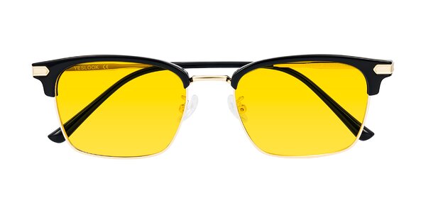 Front of Adsule in Black/Gold