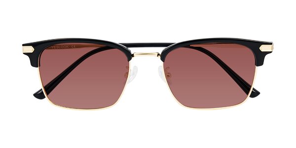 Front of Adsule in Black/Gold