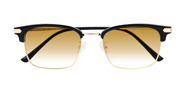 Front of Adsule in Black/Gold