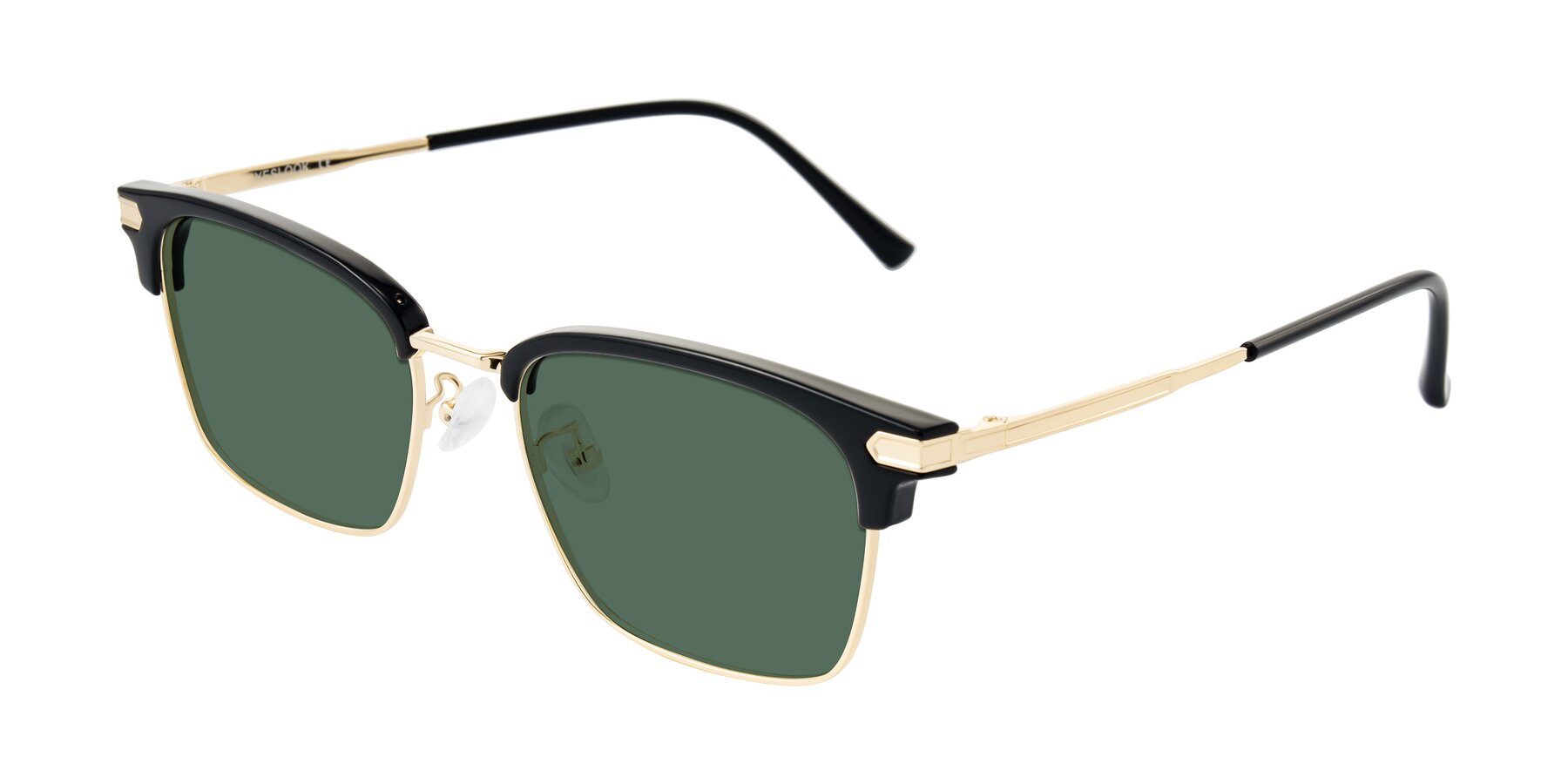 Angle of Adsule in Black/Gold with Green Polarized Lenses