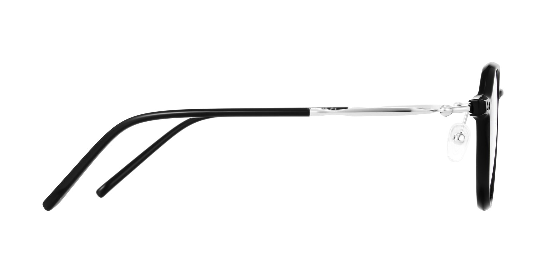 Side of Ledesmo in Black with Clear Eyeglass Lenses