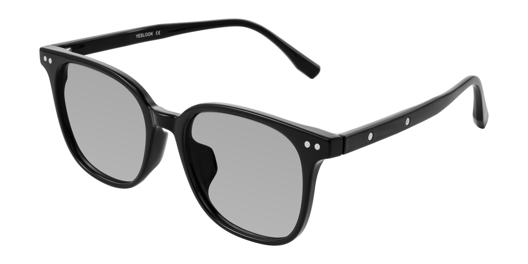 Angle of Lozzuri in Black with Light Gray Tinted Lenses